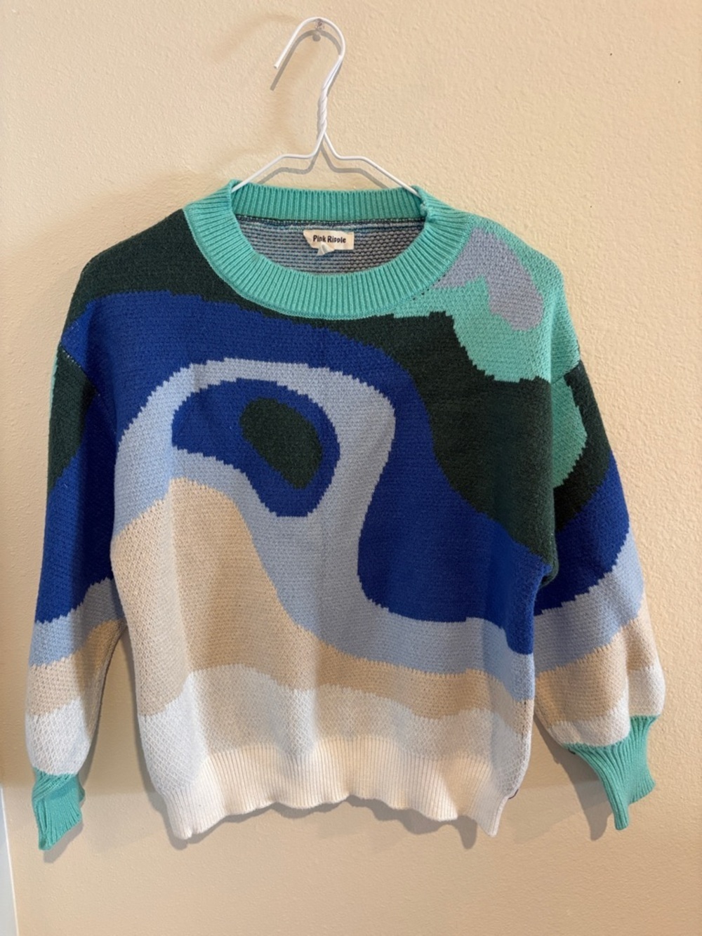 Colorful Abstract Pattern Sweater | Size S/M - Picture 2 of 4